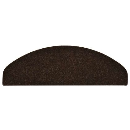 Изтривалки за стълби, самозалепващи се, 30 бр., 65x21x4 см, кафяви, полукръгли, големи