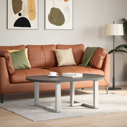 Крака за масичка за кафе, Т-образни, 2 бр., бели, 70x25x(42-43) см, стомана