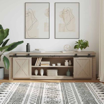 Комплект плъзгащи се врати за шкафове 200 см въглеродна стомана