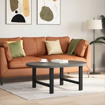 Крака за масичка за кафе, черни, 2 бр., 70 x (42-43) см, стомана