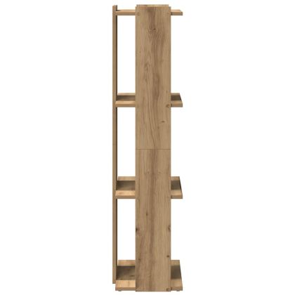 Библиотека 3 рафта дъб артизан 60x30x120 см инженерно дърво