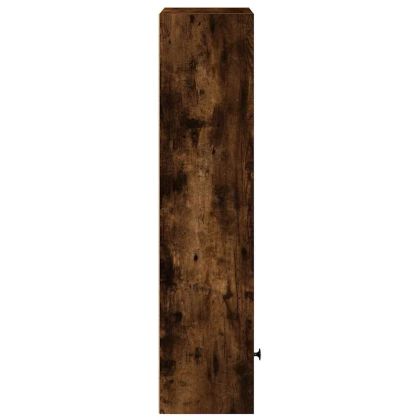 Библиотека, опушен дъб, 31x24x102 см, инженерно дърво