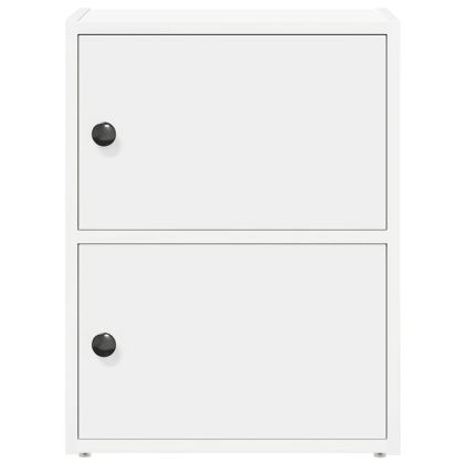 Библиотека, бяла, 40x24x52 см, инженерно дърво