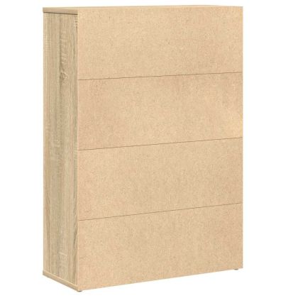 Библиотека, сонома дъб, 60x24x85 см, инженерно дърво