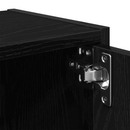 Библиотека, Черен дъб, 40x24x102 см, инженерно дърво