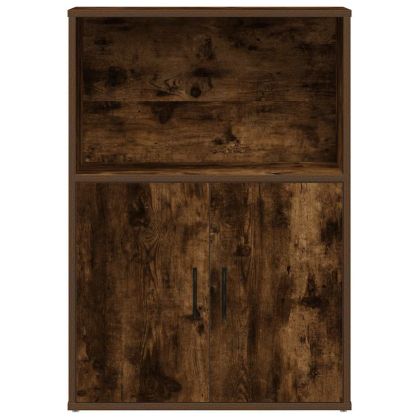 Библиотека, опушен дъб, 60x24x85 см, инженерно дърво