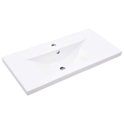 Комплект мебели за баня от 2 части старо дърво инженерно дърво