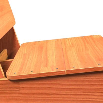 Градински столове 2 бр. восъчен кафяв 60x64x70,5 cm