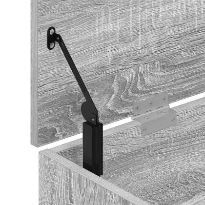 Пейка за обувки, сив сонома, 102x30,5x45 см, инженерно дърво