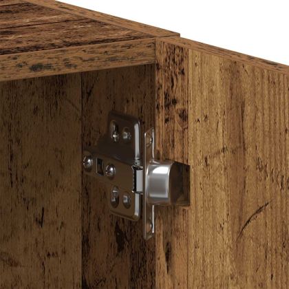 Шкаф за перална машина Старо дърво 64x24x190 cm