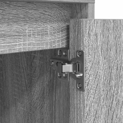 Нощен шкаф с LED осветление Grey Sonoma 38x34x50 cm