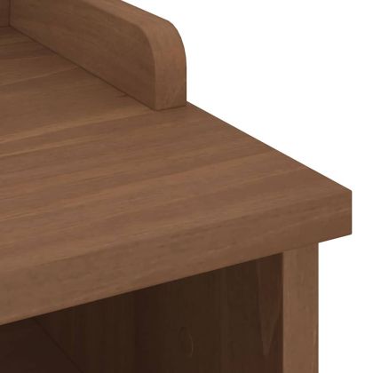 vidaXLL Пейка за антре SANDNES 45x40x50 cm масивна дървесина бор