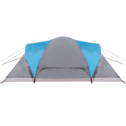 Семейна куполна палатка, 6-местна, синя, водоустойчива