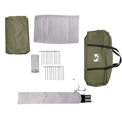 Семейна палатка, типи, 8-местна, маслиненозелена, водоустойчива