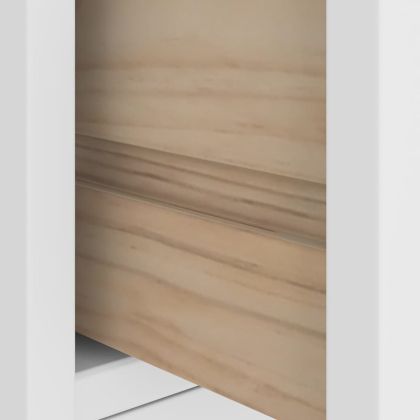 vidaXLL Дърво за антре SANDNES бяло 87x40x159,5 cm