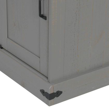 Шкаф HALDEN с плъзгащи се врати сив 80x40x80 cm