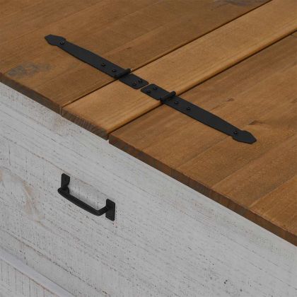 Скрин за съхранение HALDEN бял 91x91x47 cm бор