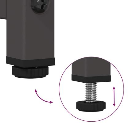 Нощно шкафче черно 36x39x78 cm Студено валцувана стомана