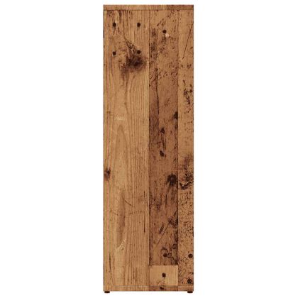 Библиотека, старо дърво, 50x25x80 см, инженерно дърво