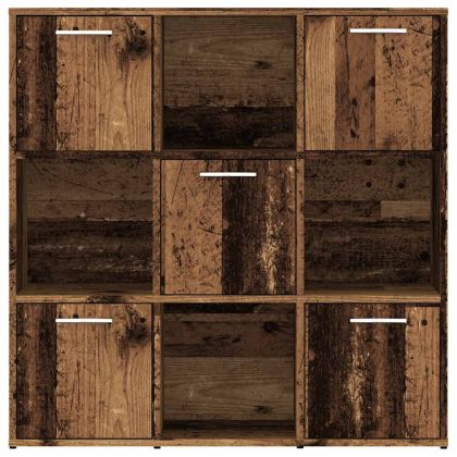Рафт за книги от старо дърво 90x28x90 cm Инженерна дървесина
