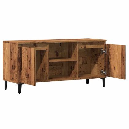 ТВ шкаф Старо дърво 102x35x50 cm Инженерна дървесина