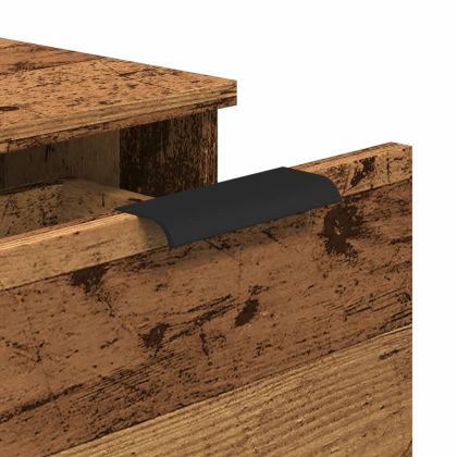 Шкафове 2 бр. старо дърво 30x30x70 cm Инженерна дървесина