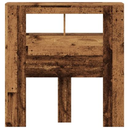 LED табла за глава Старо дърво 100x18,5x103,5 cm