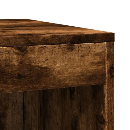 Заграждение за котешка тоалетна опушен дъб 47x59x42 cm