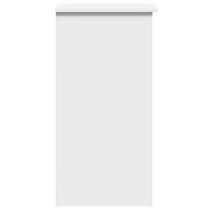 Бюрото с рафтове бяло 84x40x78 cm Изработена дървесина