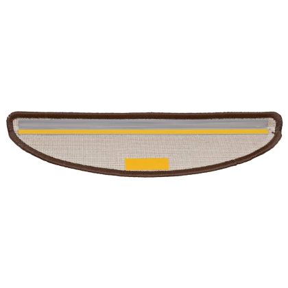 Изтривалки за стълби, 20 бр., 56x17x3 см, кафяви, полукръгли