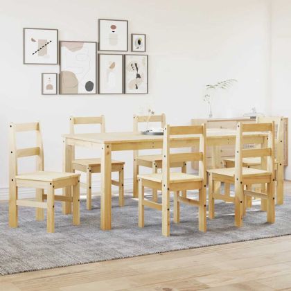 Трапезен комплект от 7 части Panama, бор масив