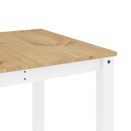 Трапезен комплект от 7 части Panama, Бяла бор масив