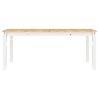 Трапезен комплект от 3 части Panama, Бяла бор масив