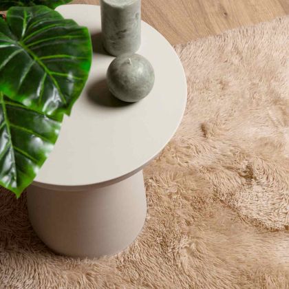 Шаги килим с дълъг косъм, NAVARRA, Бежов, 160x230 см, полиестер