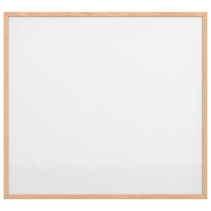 Магнитна бяла дъска с рамка от масивна борова дървесина 60x55 см