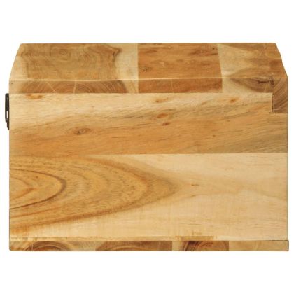 Комплект от 2 части за стенен телевизионен шкаф от масивна