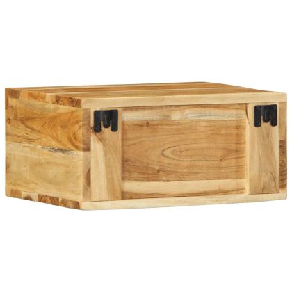 Комплект от 2 части за стенен телевизионен шкаф от масивна