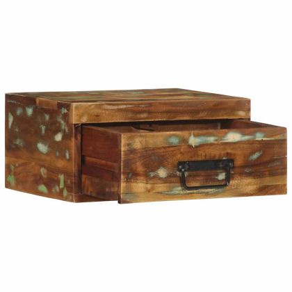 Стенно нощно шкафче от масивна дървесина възстановено