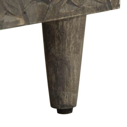 3 броя бюфети Светло сиво 60x33,5x75 cm Масивна дървесина Манго