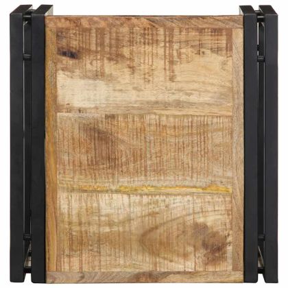 Масичка за кафе 40x40x35 cm Масивна груба дървесина Манго