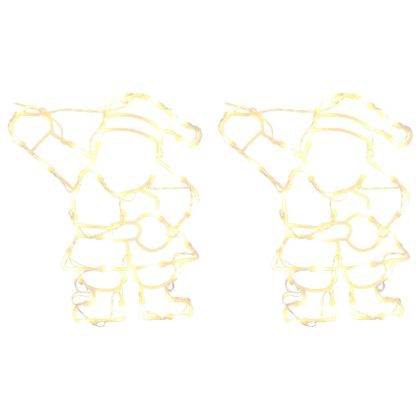 Коледни светлини силует на Дядо Коледа 2 бр. 35 светодиода