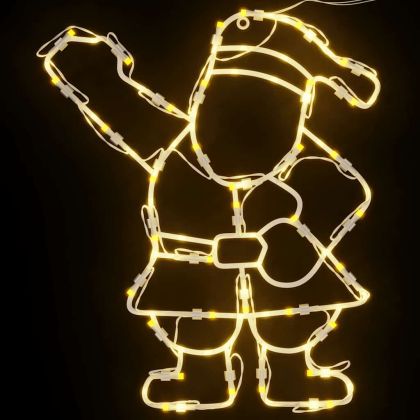 Коледни светлини силует на Дядо Коледа 2 бр. 35 светодиода