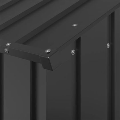 Къща за кучета с покрив 114x202x101 cm Поцинкована стомана