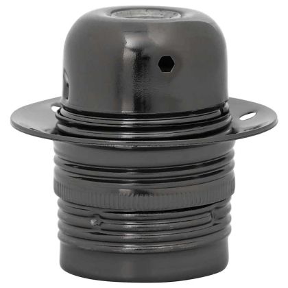 Лампи 2 бр. лъскави черни E27