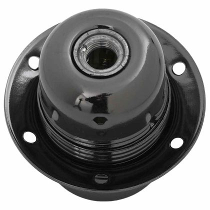 Лампи 2 бр. лъскави черни E27