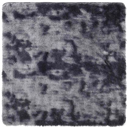 Шаги килим с дълъг косъм, NAVARRA, тъмно сив, 200x200 см