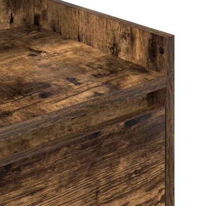 Нощни шкафчета с 2 чекмеджета 2 бр., опушен дъб 38x34x80 см