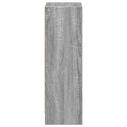 Библиотека, сив сонома, 40x24x76 см, инженерно дърво