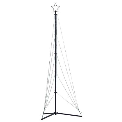 LED коледна елха 525 светодиода студено бяло 302 см