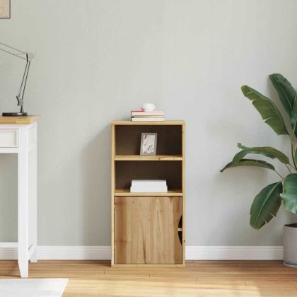 Страничен шкаф ODDA 40x24x79 cm масивна дървесина бор